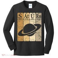Saturn Periodic Table Elements Saturn Planet Space Nerd Kids Long Sleeve Shirt thumb 0