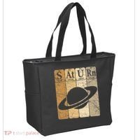 Saturn Periodic Table Elements Saturn Planet Space Nerd Tote Bag thumb 2