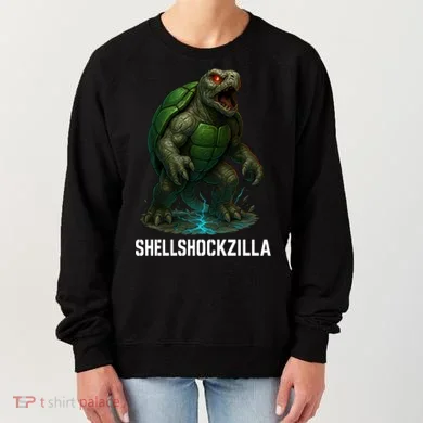 Shellshockzilla Parody Turtle Women's Sweatshirt