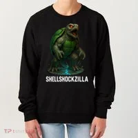 Shellshockzilla Parody Turtle Women's Sweatshirt thumb 0