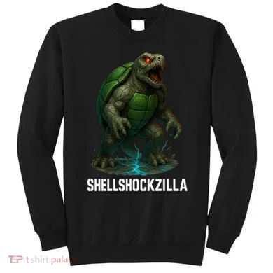 Shellshockzilla Parody Turtle Sweatshirt