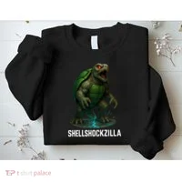 Shellshockzilla Parody Turtle Sweatshirt thumb 2
