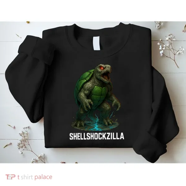 Shellshockzilla Parody Turtle Sweatshirt