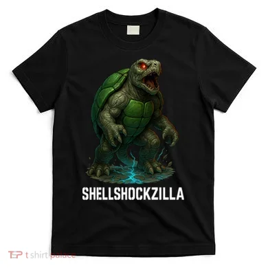 Shellshockzilla Parody Turtle T-Shirt