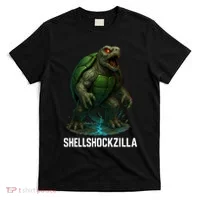 Shellshockzilla Parody Turtle T-Shirt thumb 0