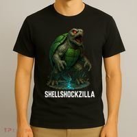 Shellshockzilla Parody Turtle T-Shirt thumb 3