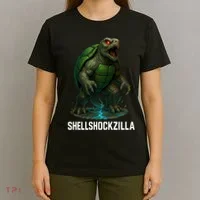 Shellshockzilla Parody Turtle T-Shirt thumb 4
