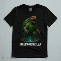 Shellshockzilla Parody Turtle T-Shirt thumb 5