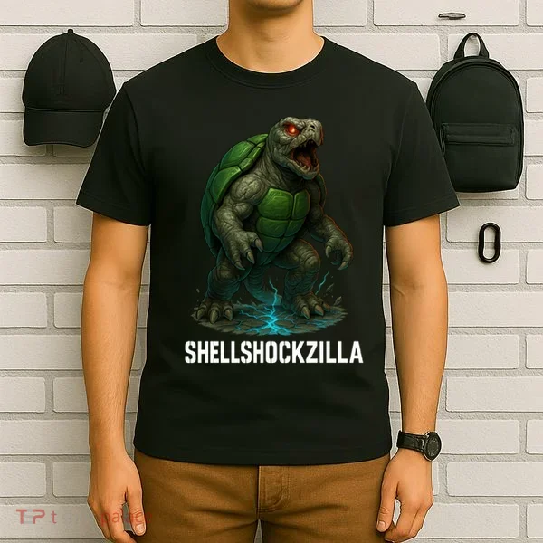 Shellshockzilla Parody Turtle T-Shirt
