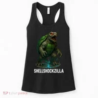 Shellshockzilla Parody Turtle Women's Tank Top thumb 0