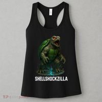 Shellshockzilla Parody Turtle Women's Tank Top thumb 3