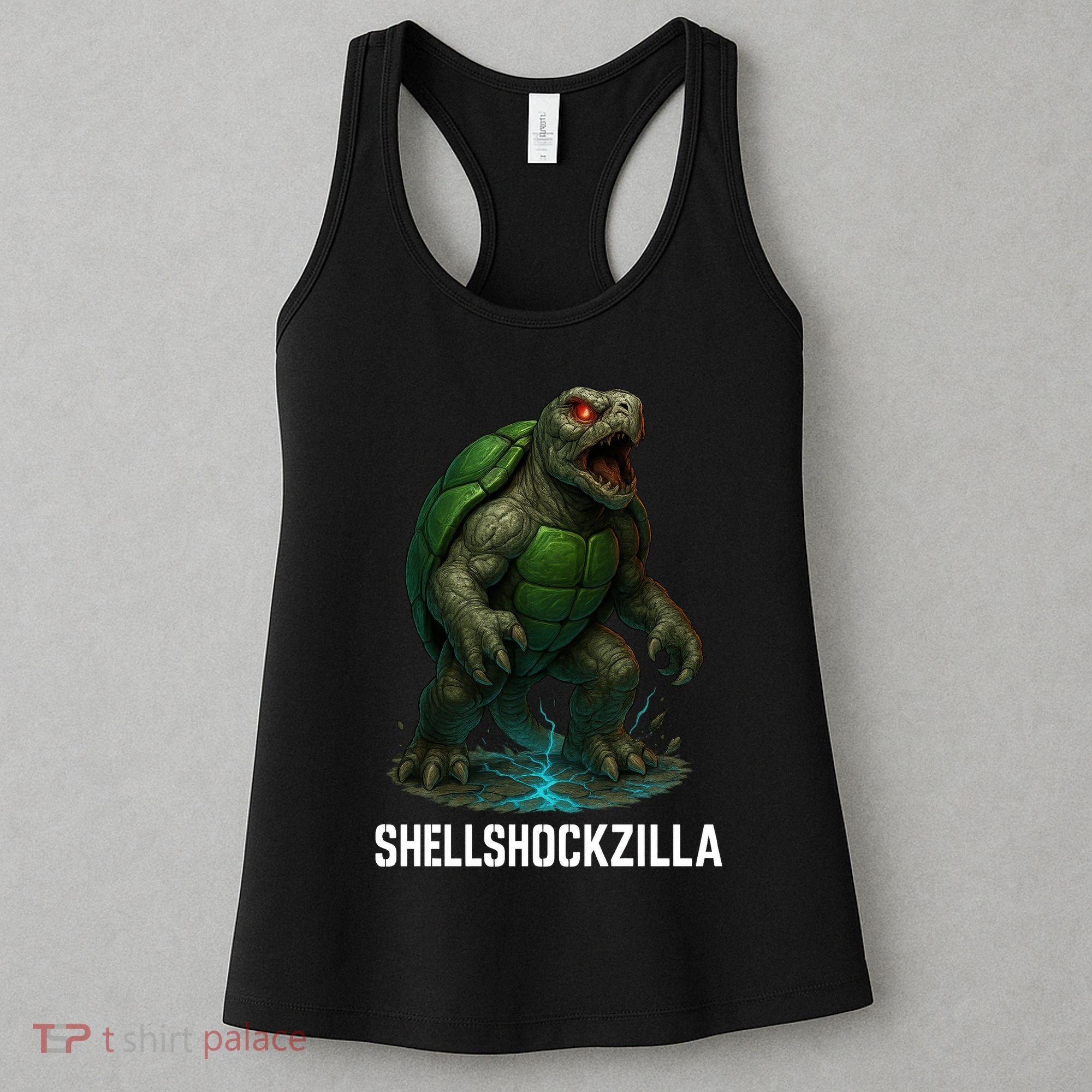 Shellshockzilla Parody Turtle Women's Tank Top