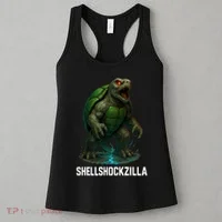 Shellshockzilla Parody Turtle Women's Tank Top thumb 3