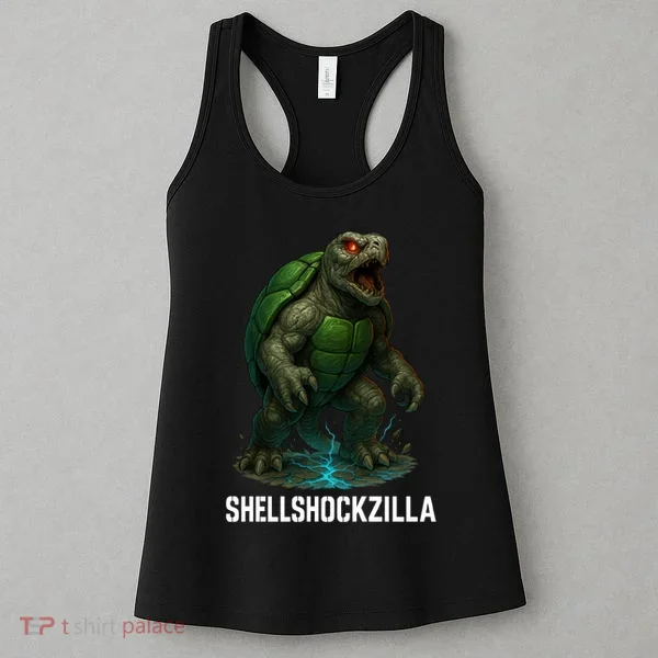 Shellshockzilla Parody Turtle Women's Tank Top