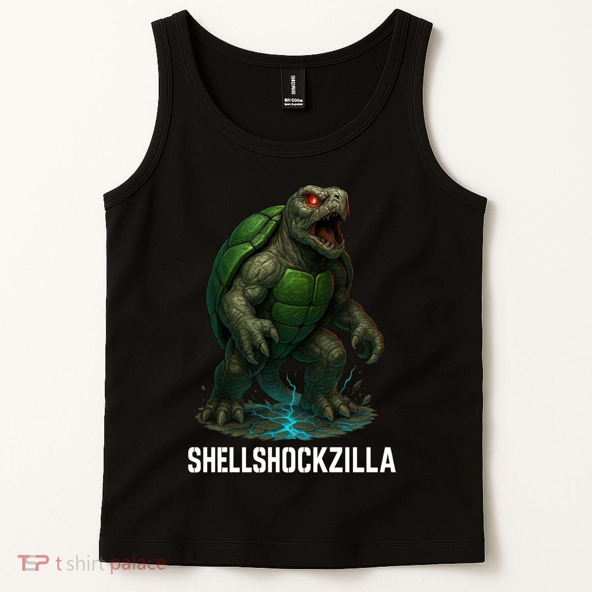 Shellshockzilla Parody Turtle Tank Top