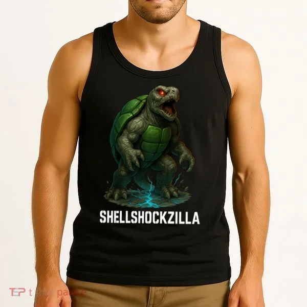 Shellshockzilla Parody Turtle Tank Top