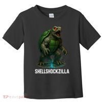 Shellshockzilla Parody Turtle Toddler T-Shirt thumb 0