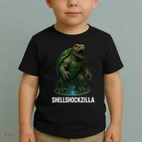 Shellshockzilla Parody Turtle Toddler T-Shirt thumb 2