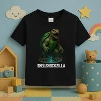 Shellshockzilla Parody Turtle Toddler T-Shirt thumb 3