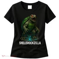 Shellshockzilla Parody Turtle Women's T-Shirt thumb 0