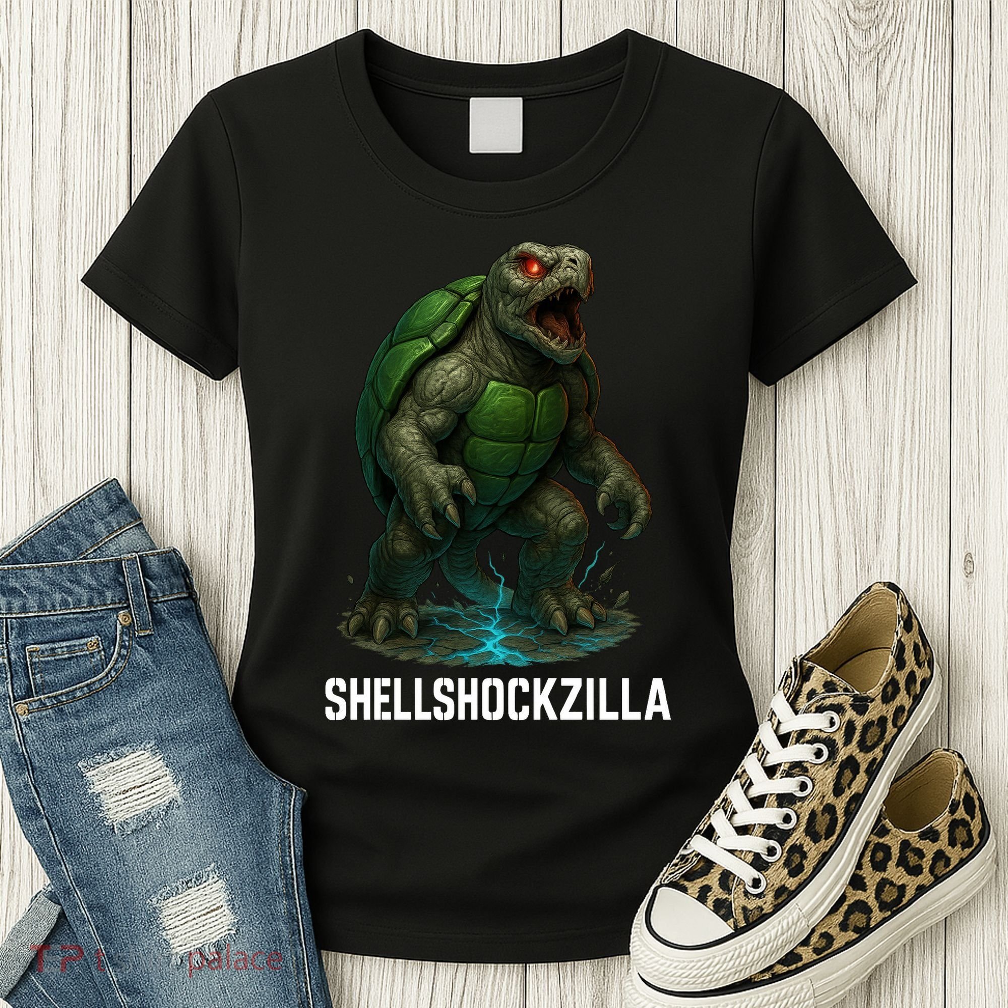 Shellshockzilla Parody Turtle Women's T-Shirt