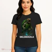 Shellshockzilla Parody Turtle Women's T-Shirt thumb 4