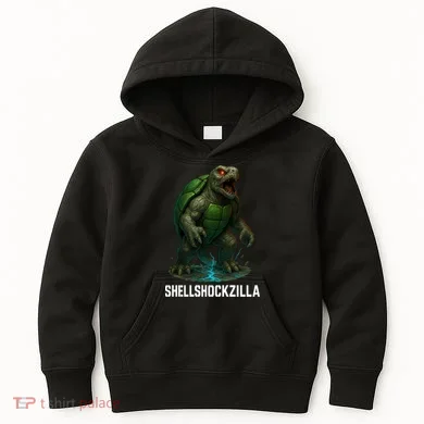 Shellshockzilla Parody Turtle Kids Hoodie