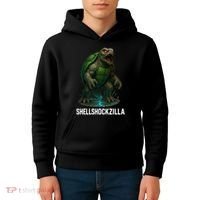 Shellshockzilla Parody Turtle Kids Hoodie thumb 4