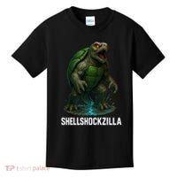 Shellshockzilla Parody Turtle Kids T-Shirt thumb 0