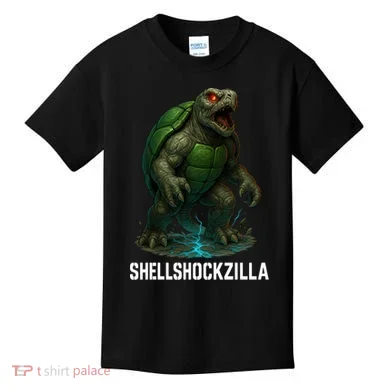 Shellshockzilla Parody Turtle Kids T-Shirt