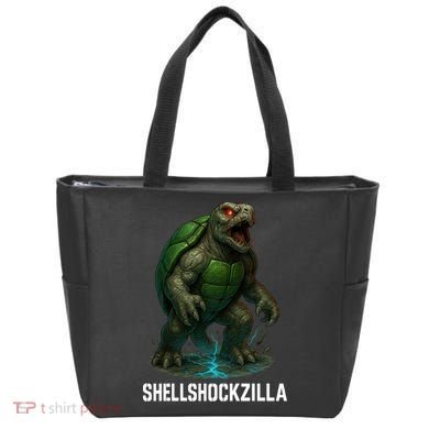 Shellshockzilla Parody Turtle Tote Bag