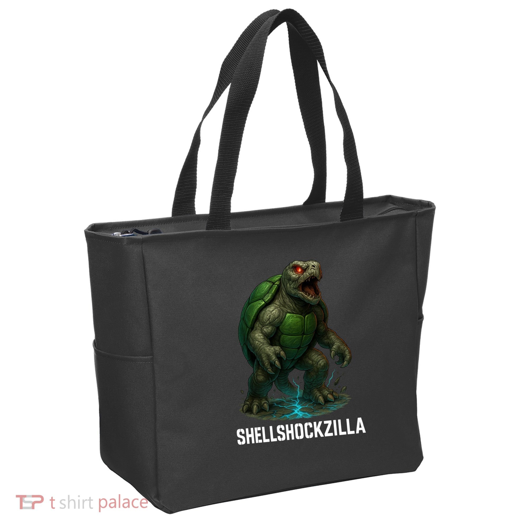 Shellshockzilla Parody Turtle Tote Bag