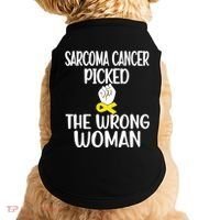 Sarcoma Picked The Wrong Sarcoma Cancer Survivor Cute Gift Doggie Tank thumb 0