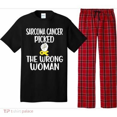 Sarcoma Picked The Wrong Sarcoma Cancer Survivor Cute Gift Pajama Set