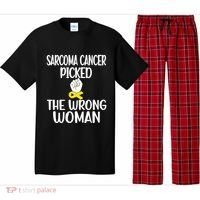 Sarcoma Picked The Wrong Sarcoma Cancer Survivor Cute Gift Pajama Set thumb 0
