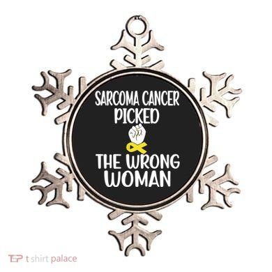 Sarcoma Picked The Wrong Sarcoma Cancer Survivor Cute Gift Ornament