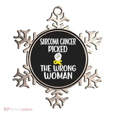 Sarcoma Picked The Wrong Sarcoma Cancer Survivor Cute Gift Ornament