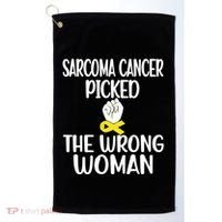 Sarcoma Picked The Wrong Sarcoma Cancer Survivor Cute Gift Golf Towel thumb 0