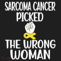 Sarcoma Picked The Wrong Sarcoma Cancer Survivor Cute Gift Golf Towel thumb 3