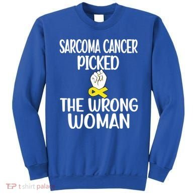 Sarcoma Picked The Wrong Sarcoma Cancer Survivor Cute Gift Sweatshirt