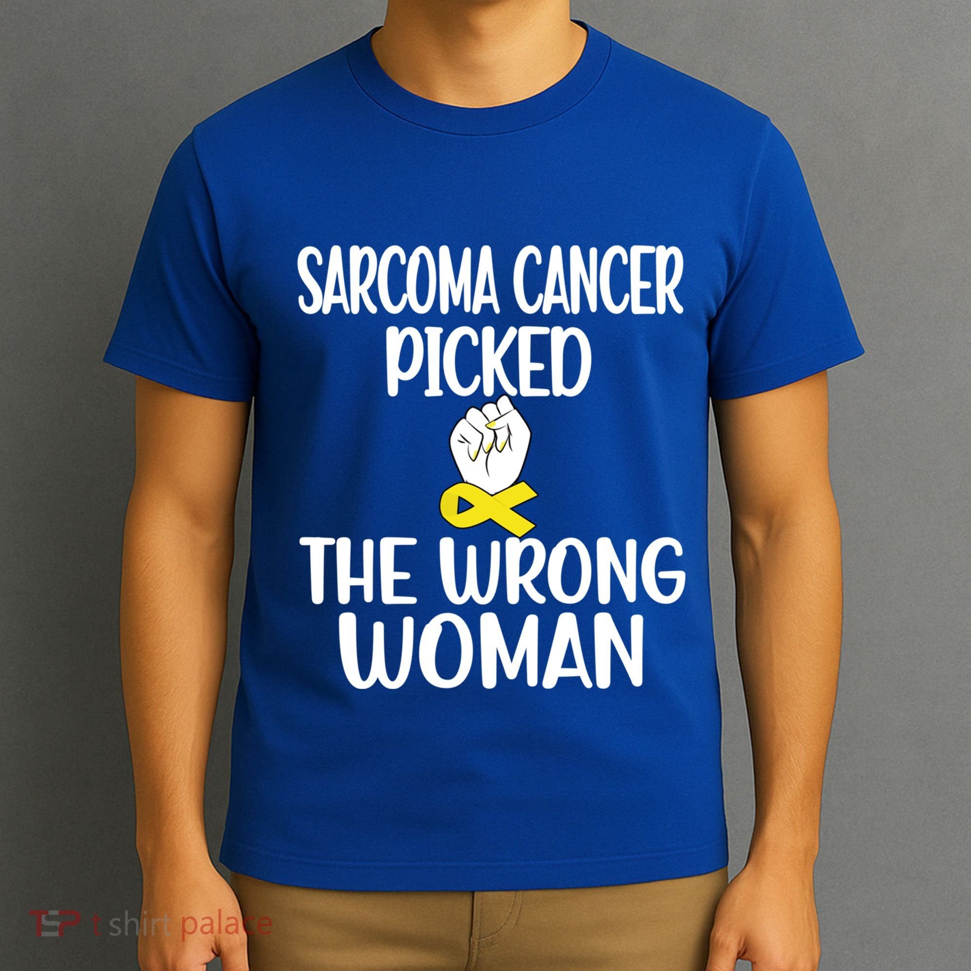 Sarcoma Picked The Wrong Sarcoma Cancer Survivor Cute Gift T-Shirt