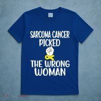 Sarcoma Picked The Wrong Sarcoma Cancer Survivor Cute Gift T-Shirt thumb 5