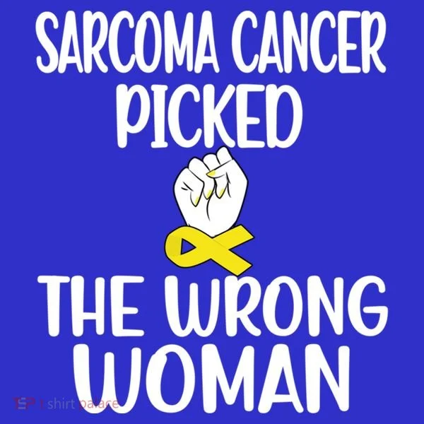 Sarcoma Picked The Wrong Sarcoma Cancer Survivor Cute Gift Women's T-Shirt