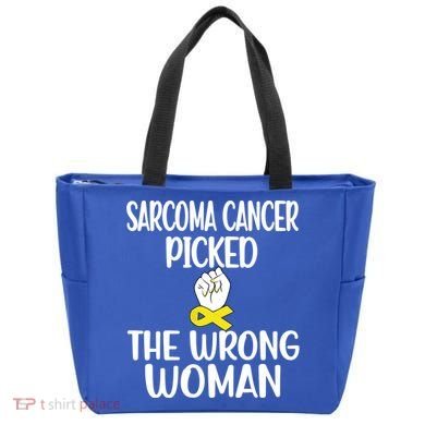 Sarcoma Picked The Wrong Sarcoma Cancer Survivor Cute Gift Tote Bag