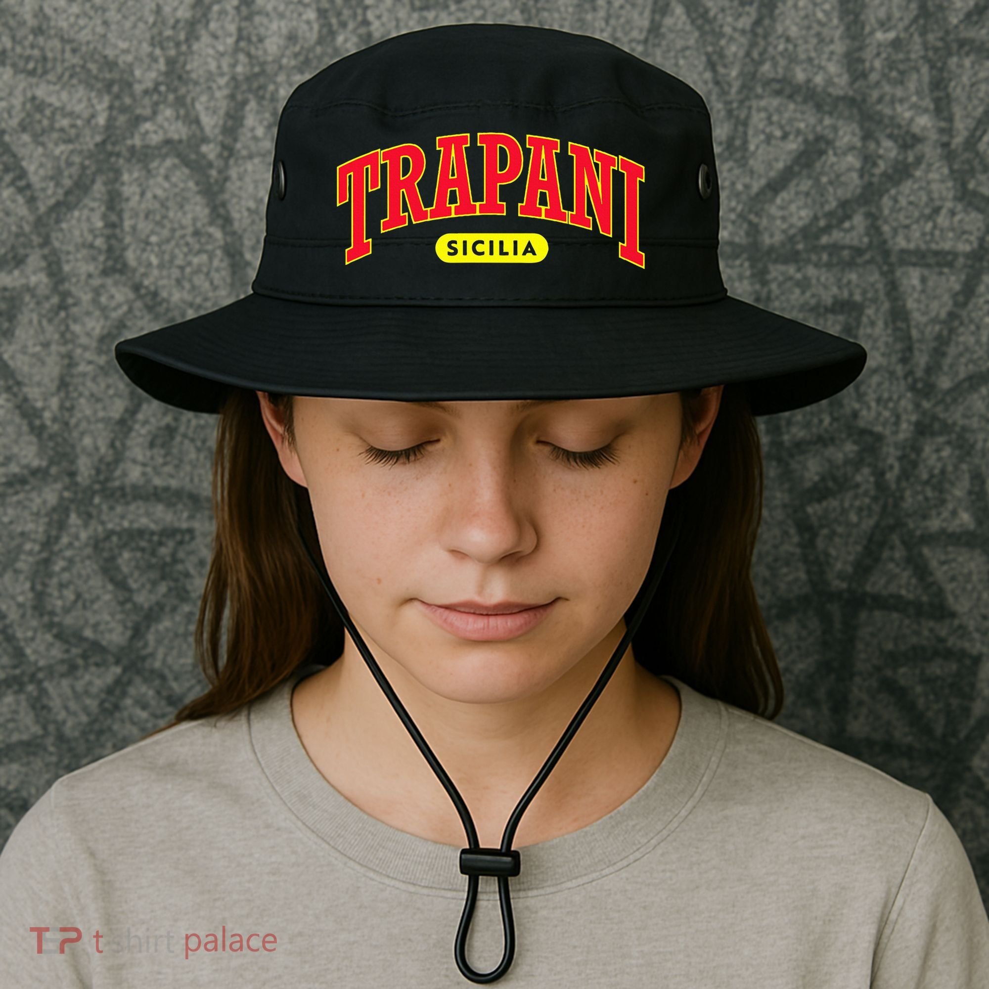 Sicilian Pride University Style Trapani Bucket Hat