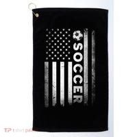Soccer Player USA US American Flag Girls Boys Golf Towel thumb 0