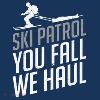 Ski Patrol vinatge You Fall We Haul Skiing Winter Sports Polo thumb 2