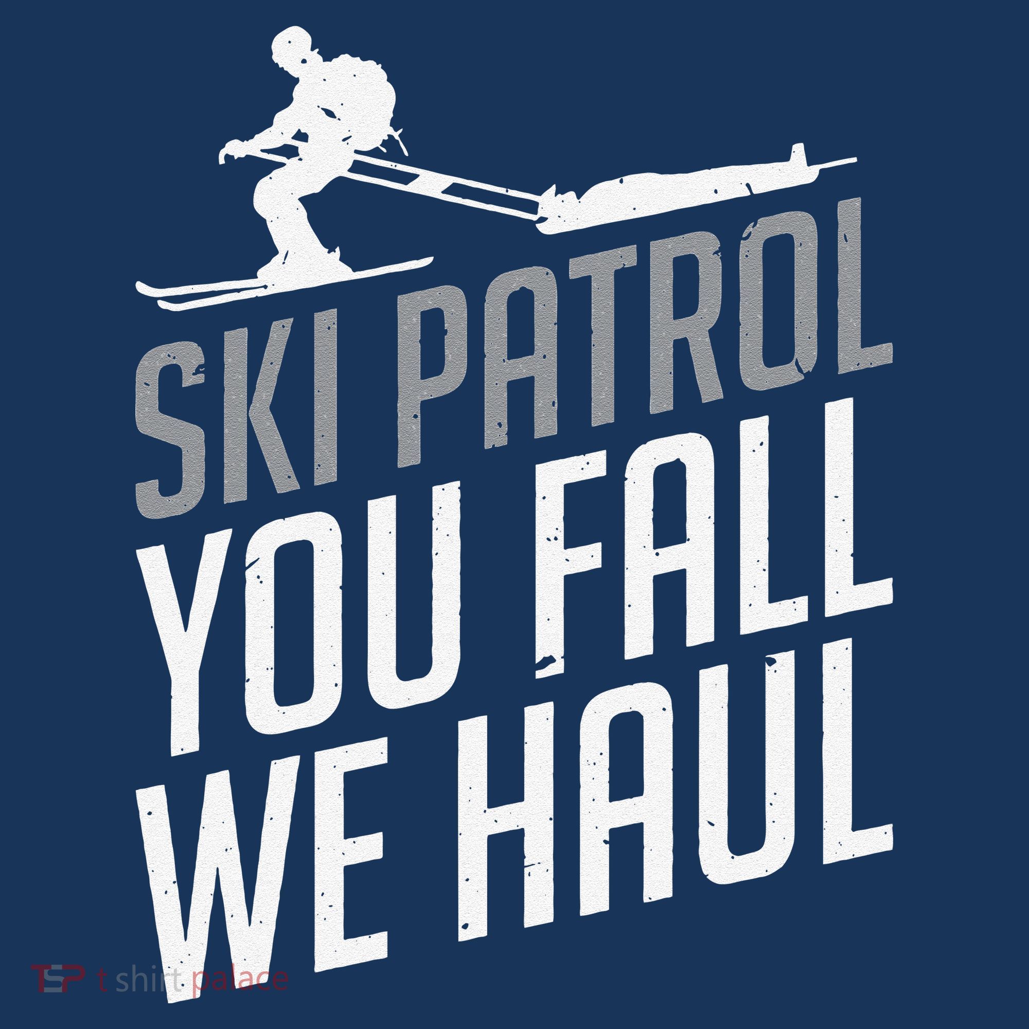 Ski Patrol vinatge You Fall We Haul Skiing Winter Sports Mousepad