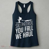 Ski Patrol vinatge You Fall We Haul Skiing Winter Sports Women's Tank Top thumb 3