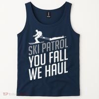 Ski Patrol vinatge You Fall We Haul Skiing Winter Sports Tank Top thumb 2